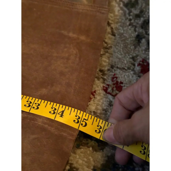 Isabella Bird Brown Genuine suede Leather Button Front Trench Coat Size XS - Picture 8 of 10